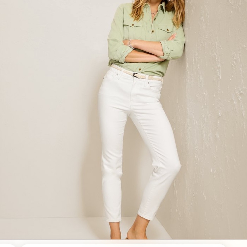 Tommy Bahama Ella Twill High Rise Ankle Jean
